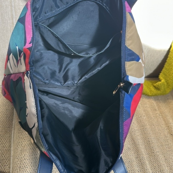 Hawaiian floral fern colorful pattern tote shoulder bag - Picture 9 of 14